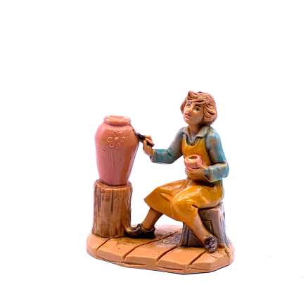 Pastore pescivendolo/pescatore - 42 - Statue Fontanini cm 6.5