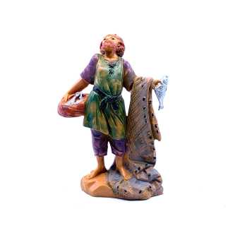 Fishmonger/fisherman shepherd - 42 - Fontanini figurine 6.5 cm