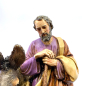 Saint Joseph with donkey, 20 cm - Landi Moranduzzo figurines