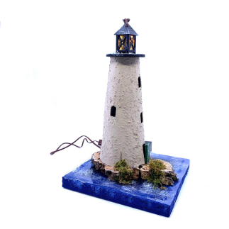 Faro con lanterna 3.5V e Portabatteria 13 x 13 x 20 cm