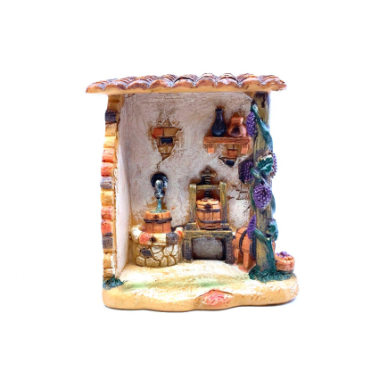 Bottega Vinaio / Osteria per presepi (per statuine 5/6 cm)