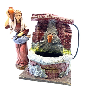 Fontana con pompa 10x13x12 cm