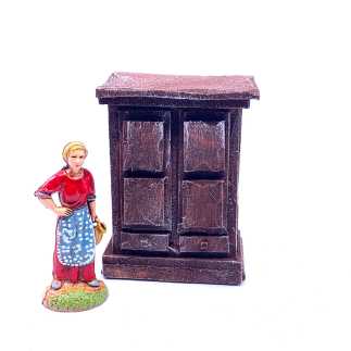 Wardrobe for 6 cm nativity figurines - 5.5 x 3 x 7 cm