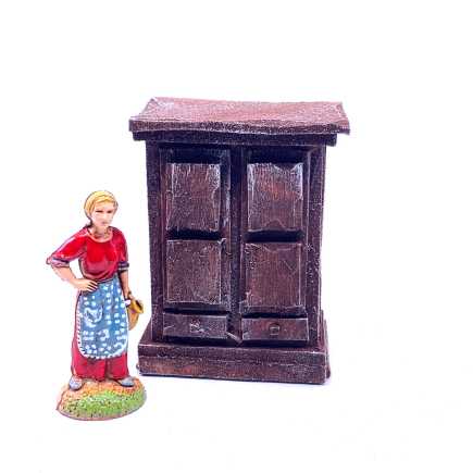 Wardrobe for 6 cm nativity figurines - 5.5 x 3 x 7 cm