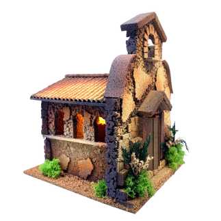 Chiesa per presepi - 22x25x30 cm