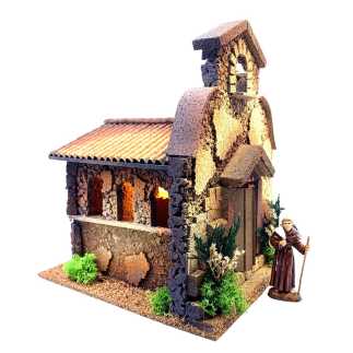 Chiesa per presepi - 22x25x30 cm