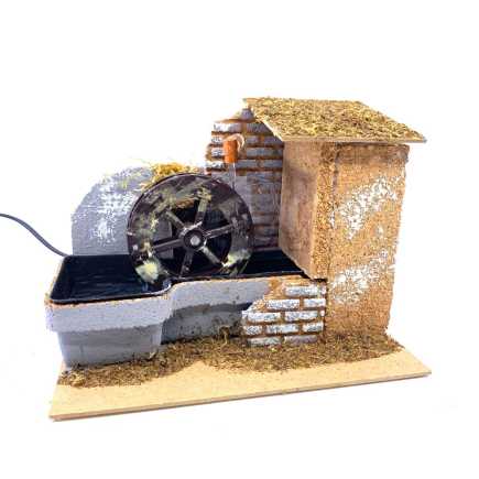 Mulino ad acqua con pompa - 20x14x16 cm