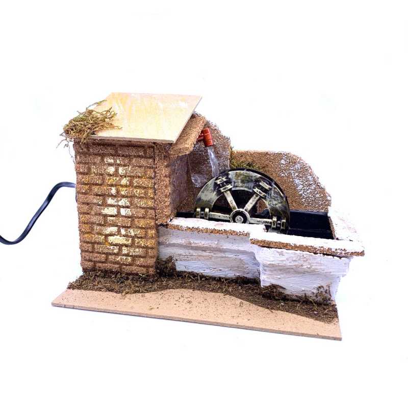Mulino ad acqua con pompa - 20x14x15 cm