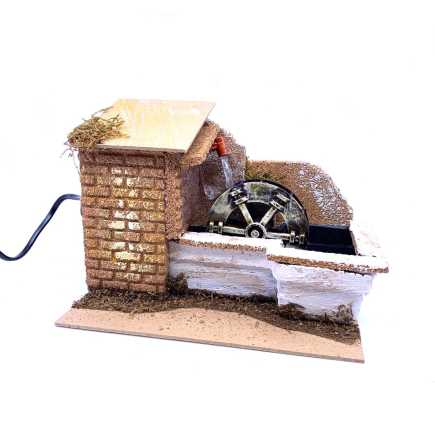 Mulino ad acqua con pompa - 20x14x16 cm
