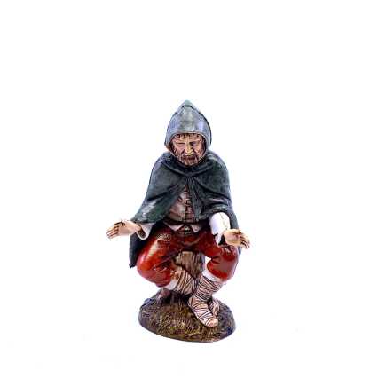 Seated Shepherd 12 cm - Landi Moranduzzo Figurines