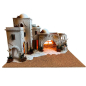 Presepe arabo con fontana e luce per statuine 12/13 cm (con e senza statuine)