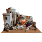 Presepe arabo con fontana e luce per statuine 12/13 cm (con e senza statuine)