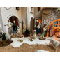 Presepe arabo con fontana e luce per statuine 12/13 cm