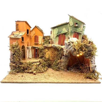Presepe 38 x 28 x 29 cm per statuine 6/8 cm