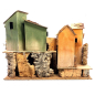 Presepe 38 x 28 x 29 cm per statuine 6/8 cm