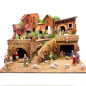 Presepe 38 x 28 x 26 cm incluse statuine 3.5 e 6 cm