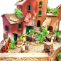 Presepe 38 x 28 x 26 cm incluse statuine 3.5 e 6 cm