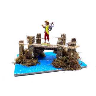Ponte su fiume per statuine presepe cm 6 - 8