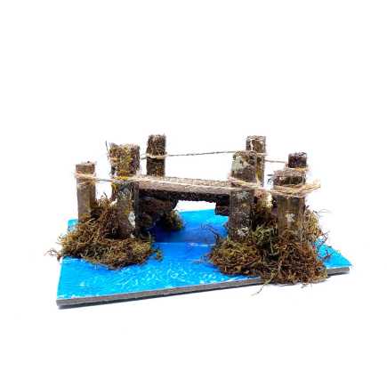 Ponte su fiume per statuine presepe cm 6 - 8