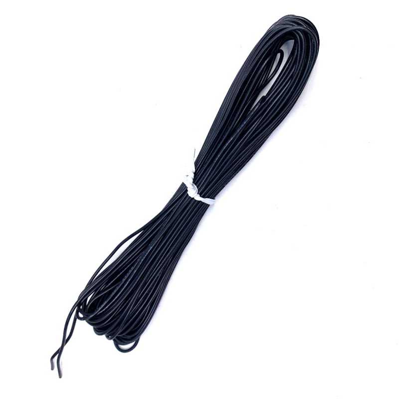 Filo elettrico sottile diam. 0.22 - Nero - 10 mt