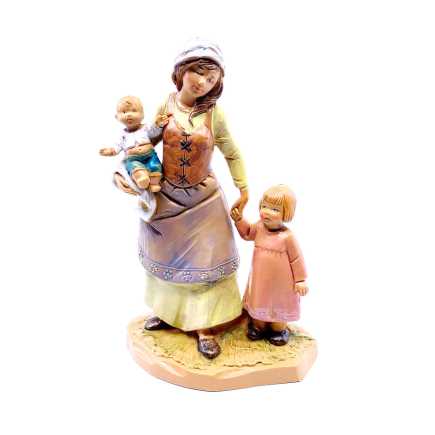 Pastorella con bambini – 295 – Statue Fontanini cm 12