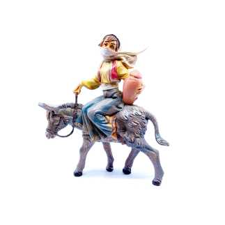 Ragazza su asino – 240B – Statue Fontanini cm 12