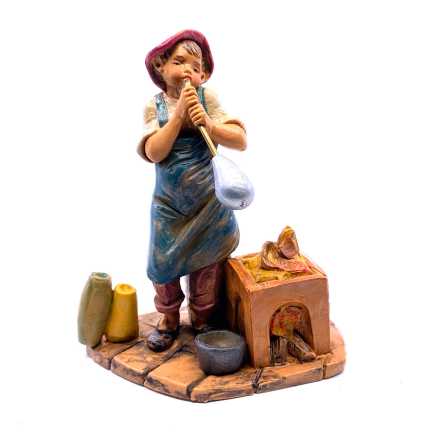 Pastore soffiatore di vetro - 251 - Statue Fontanini cm 12