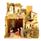 Mini presepe con Natività Landi 6 cm - 20 x 14 x 22 cm