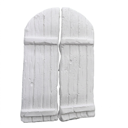 Porta grande stondata grezza 6.5 x 10 cm (doppia anta)