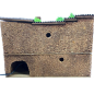 Presepe 38 x 28 x 28 cm incluse statuine 6 e 8 cm e luci con fontana funzionante