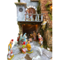 Presepe con luci su 3 livelli 45 x 52 x 70 cm