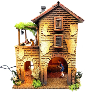 Osteria con effetto fumo per figure cm 10, 12 e 13