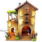 Osteria con effetto fumo per figure cm 10, 12 e 13