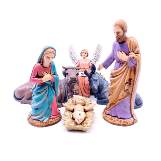 Natività 6 soggetti cm 10 stile classico Landi Moranduzzo