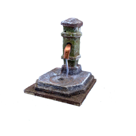 Fontana nasone 7x7x8.5 cm con predisposizione per pompa acqua