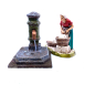 Fontana nasone 7x7x8.5 cm con predisposizione per pompa acqua