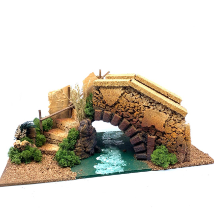 Bridge over river 40 x 20 x 18 cm