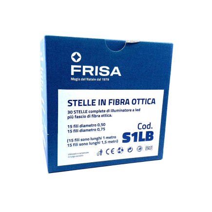 Stelle a fibra ottica con illuminatore, cavo e spina - 30/50 fili - LED
