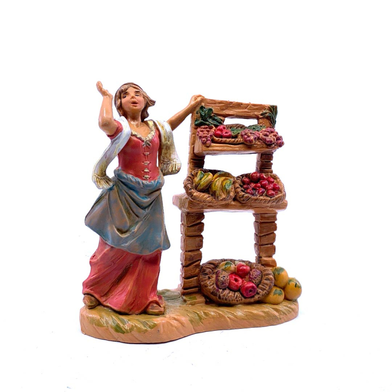 Pastorella Fruttivendola – 890 – Statue Fontanini cm 9.5 Pastorella Fruttivendola – 890 – Statue Fontanini cm 9.5
