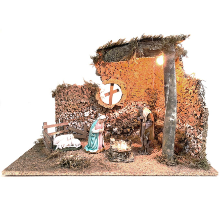 Capanna vuota 50 x 26 x 35 cm (con o senza statuine)