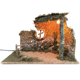 Capanna vuota 50 x 26 x 35 cm (con o senza statuine)