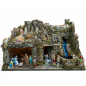 Presepe con cascata funzionante - 60 x 34 x 43 cm (con o senza statuine)