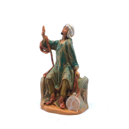 Pastore cammelliere seduto – 925 – Statue Fontanini cm 9,5