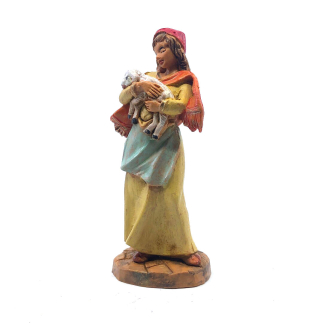 Pastorella con agnello – 997 – Statue Fontanini cm 9,5