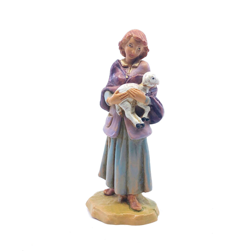 Pastorella giovane con agnello – 928 – Statue Fontanini cm 9.5