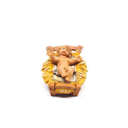 Bambinello con culla – Statue Fontanini cm 9.5