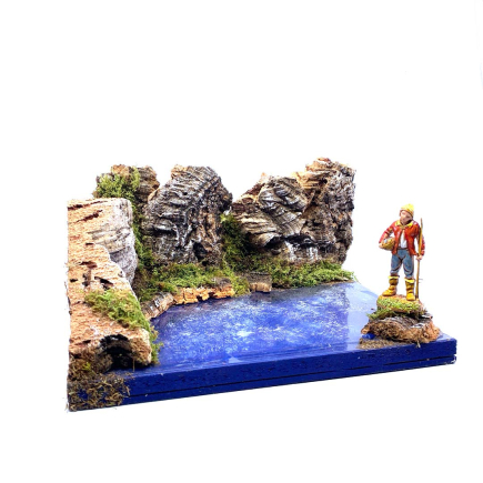 Scogliera di mare 19 x 15 x 10 cm