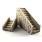 1 small staircase and 1 large staircase for nativity scenes