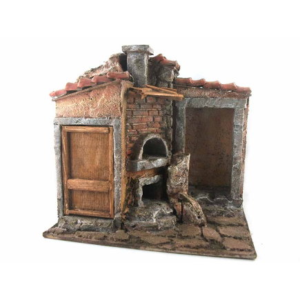 Type B house for 10 cm shepherd figurines - 25x15x20 cm