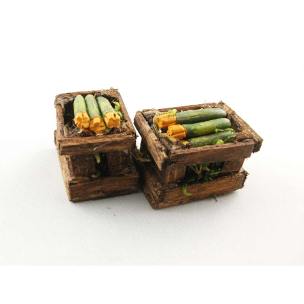Crate of zucchini